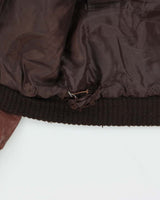 Vintage 1970s Diamonds Leather Air &amp; Navy GW1 Leather Flight Jacket - XL