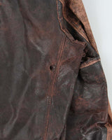 Vintage 1960s Shields Horsehide Leather Trucker Jacket - L