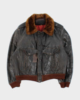 Vintage 1950s Horsehide Leather G-1 Flight Jacket - L