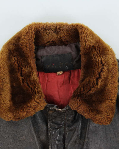 Vintage 50s Leather Flight Jacket - L