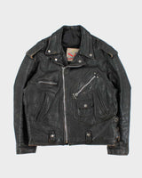 Vintage 1980s Chevignon Classic Leather Moto Biker Jacket - L