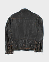 Vintage 1980s Chevignon Classic Leather Moto Biker Jacket - L