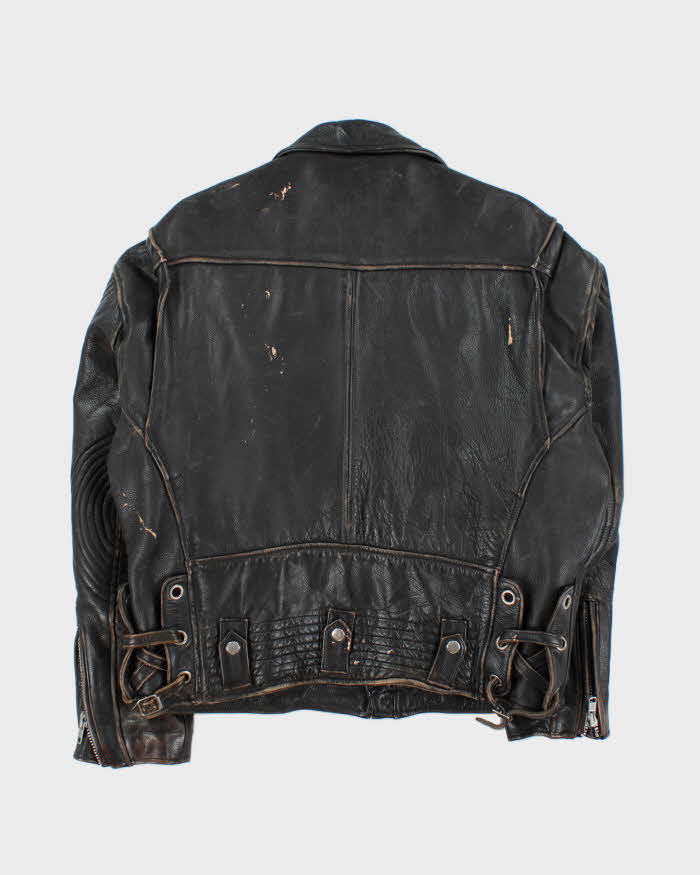 Vintage 1980s Chevignon Classic Leather Moto Biker Jacket - L