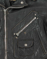 Vintage 1980s Chevignon Classic Leather Moto Biker Jacket - L