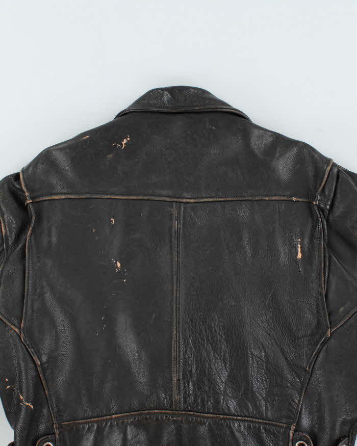 Vintage 1980s Chevignon Classic Leather Moto Biker Jacket - L
