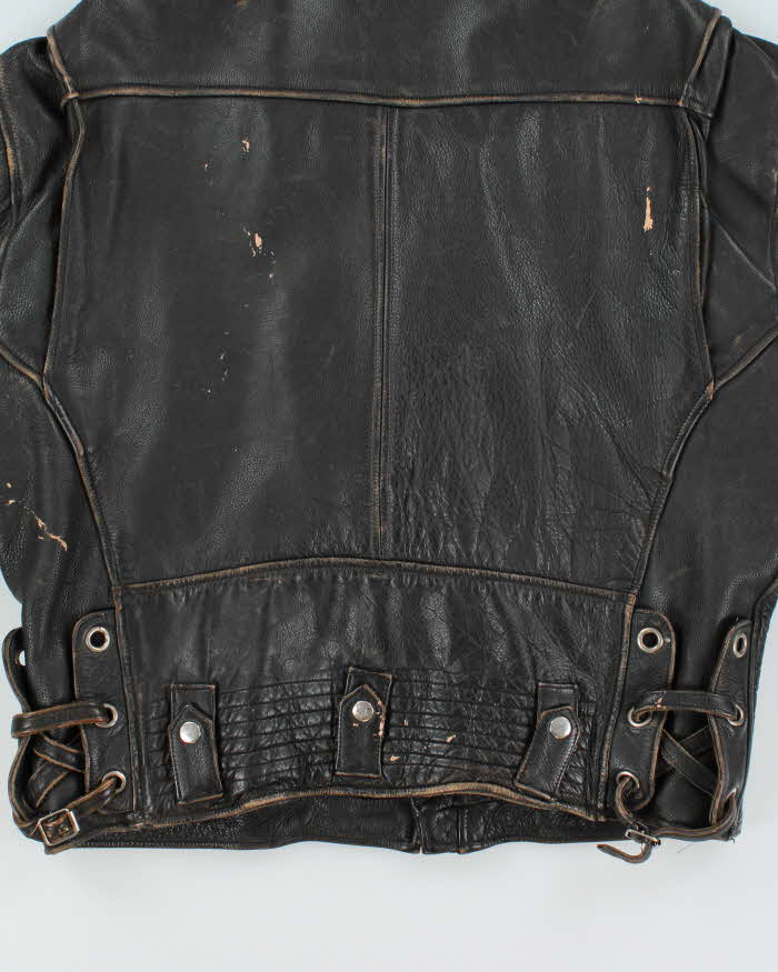 Vintage 1980s Chevignon Classic Leather Moto Biker Jacket - L