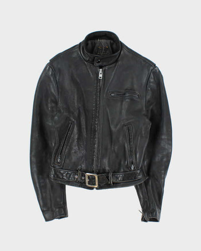 Vintage 70s Cafe Racer Leather Jacket - S