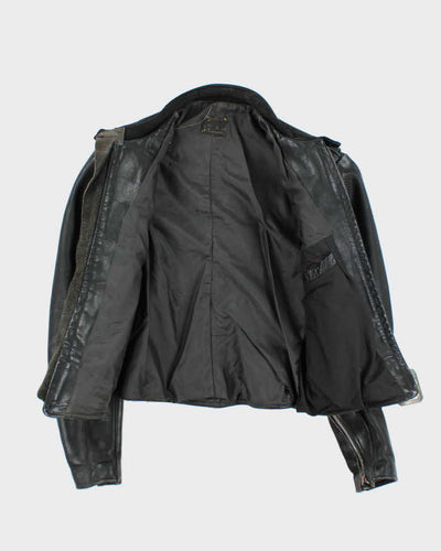Vintage 70s Cafe Racer Leather Jacket - S