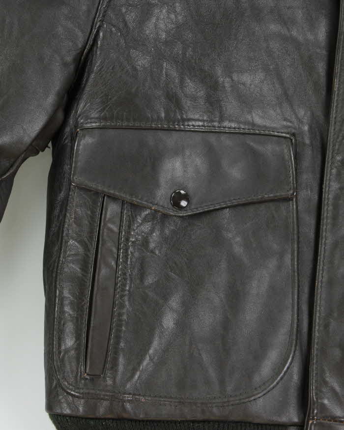 Vintage 1950s G-1 U.S Airforce Horsehide Leather Flight Bomber Jacket - L