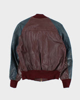 Vintage 1960s Victoria Sportswear Horsehide Leather Varisty Jacket - M