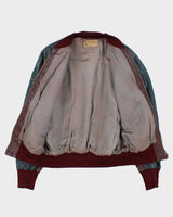 Vintage 1960s Victoria Sportswear Horsehide Leather Varisty Jacket - M