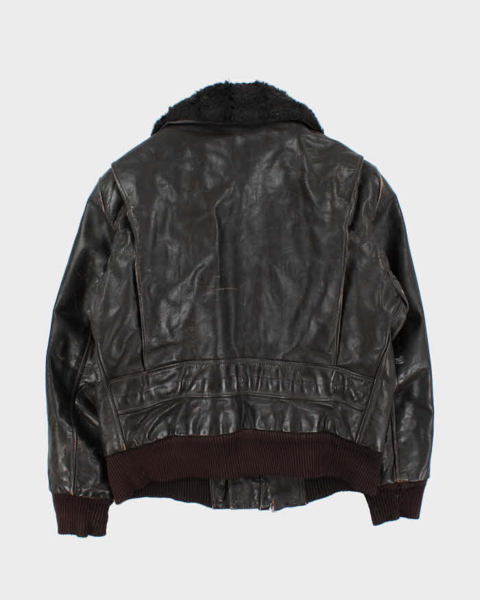 Vintage 1960s Brimaco Horsehide G-1 Leather Flight Jacket - L