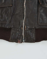 Vintage 1960s Brimaco Horsehide G-1 Leather Flight Jacket - L
