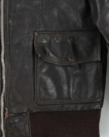 Vintage 1960s Brimaco Horsehide G-1 Leather Flight Jacket - L