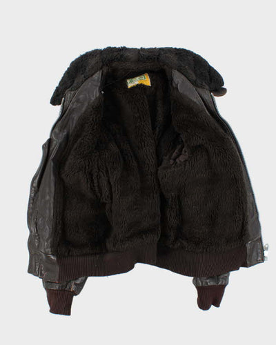 Vintage 60s Brimaco Aero Flying Leather Jacket - L