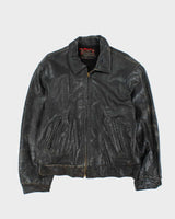 Vintage 1950s Sears Oakbrook Leather Steerhide Biker Jacket - L