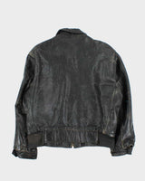 Vintage 1950s Sears Oakbrook Leather Steerhide Biker Jacket - L