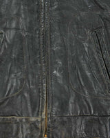Vintage 1950s Sears Oakbrook Leather Steerhide Biker Jacket - L