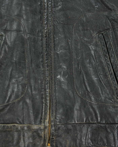Vintage 50s Oakbrook Sportswear Leather Jacket - L