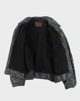 Vintage 1950s Sears Oakbrook Leather Steerhide Biker Jacket - L