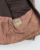 Vintage 1950s Sears Hercules Outerwear Steerhide Fur Collared Long Leather Jacket - XL