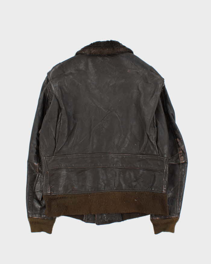 Vintage 1970s Startown London G-1 Leather Flight Jacket - L
