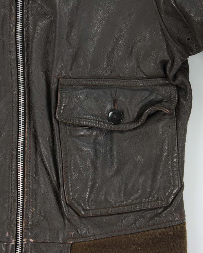 Vintage 1970s Startown London G-1 Leather Flight Jacket - L