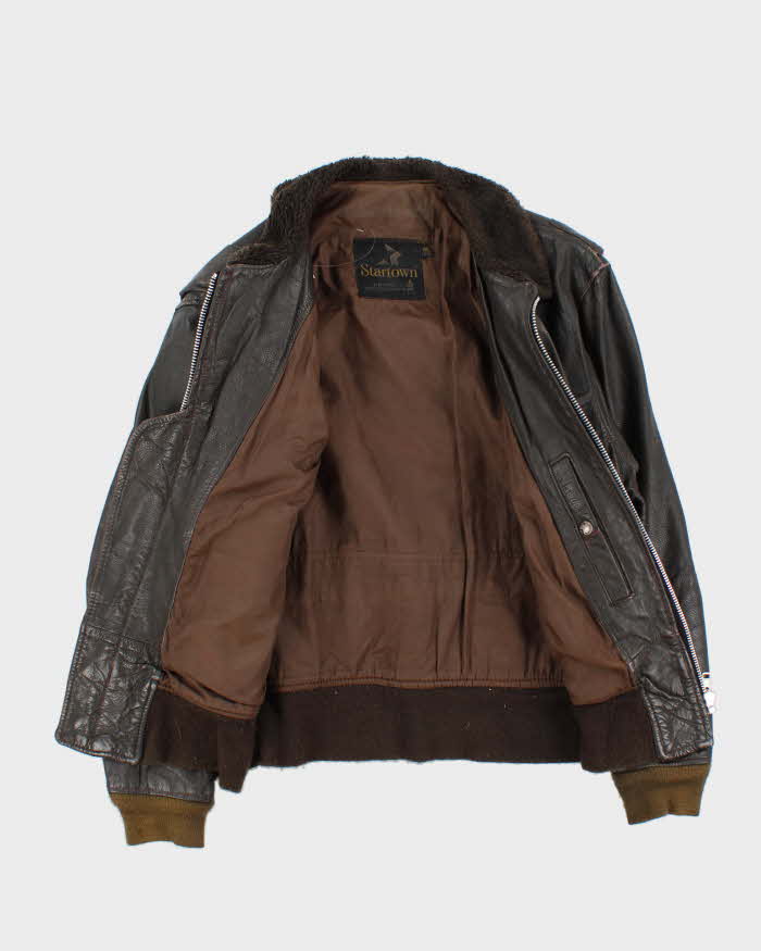 Vintage 1970s Startown London G-1 Leather Flight Jacket - L