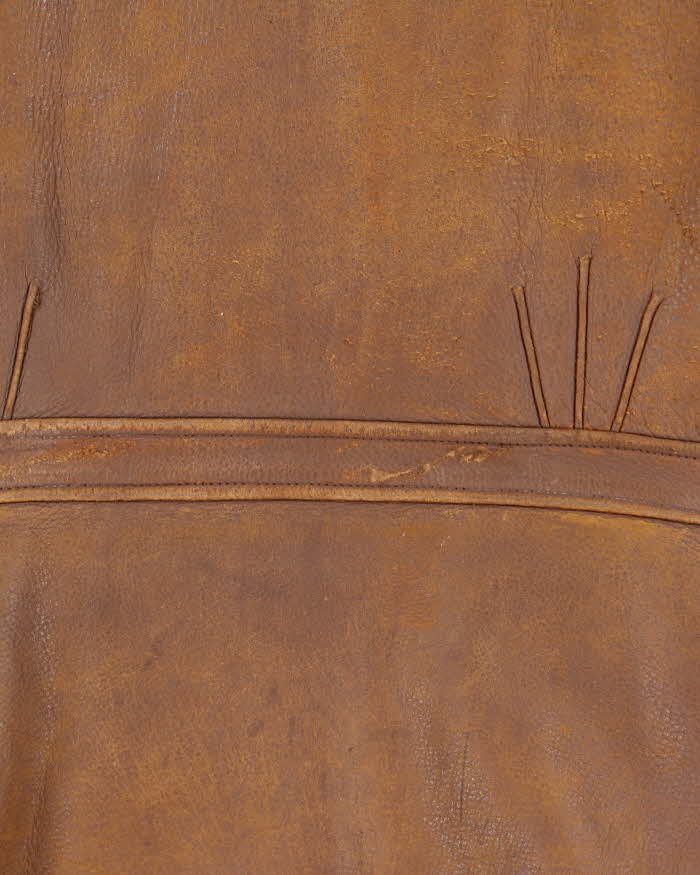 Vintage 40s Fringe Leather Jacket - L