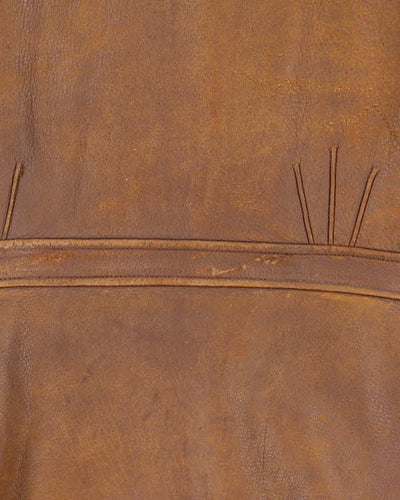 Vintage 40s Fringe Leather Jacket - L