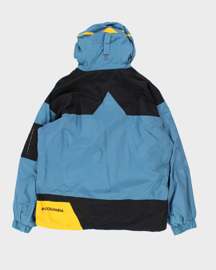 Vintage 1990s Columbia Dual Layer Fleece Lined Hooded Jacket - L