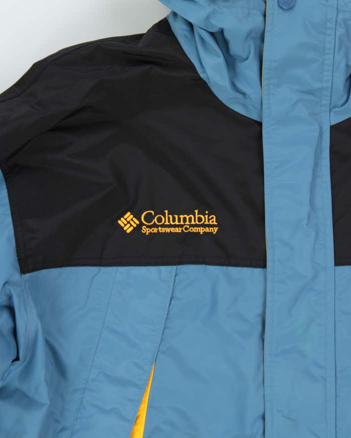 Vintage 1990s Columbia Dual Layer Fleece Lined Hooded Jacket - L