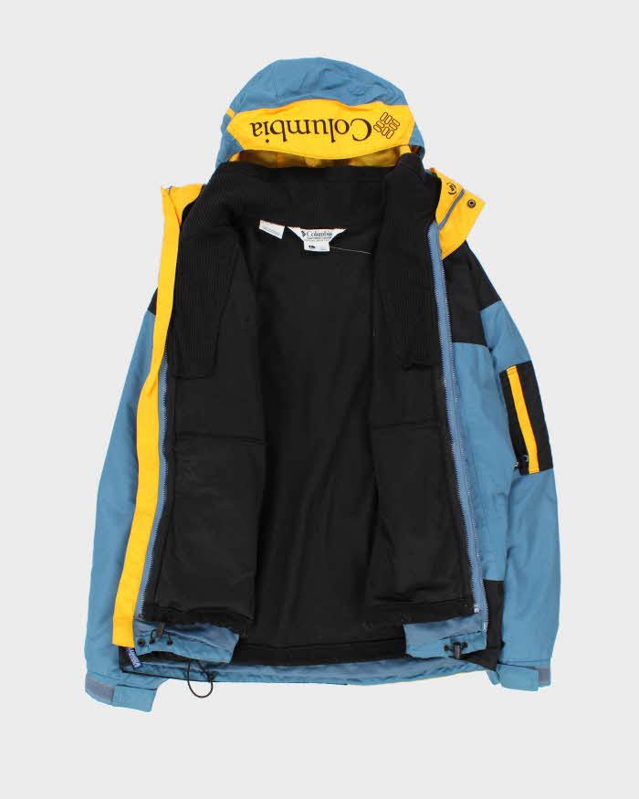Vintage 1990s Columbia Dual Layer Fleece Lined Hooded Jacket - L