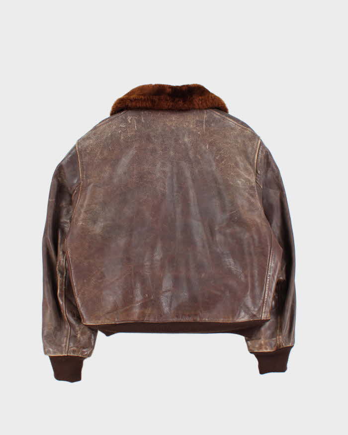 Vintage 1960s Horsehide Leather A-2 Flight Jacket - L