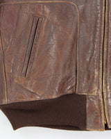 Vintage 1960s Horsehide Leather A-2 Flight Jacket - L