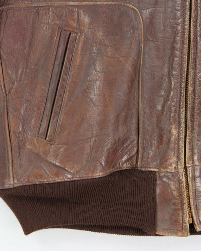 Vintage 60s Leather Flight  Jacket - L
