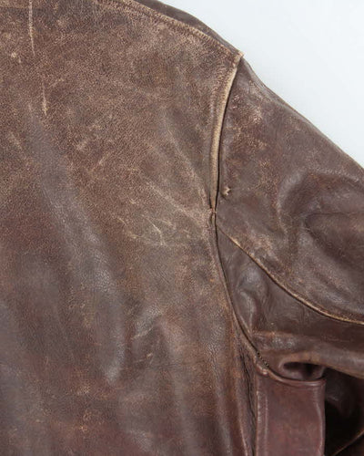 Vintage 60s Leather Flight  Jacket - L