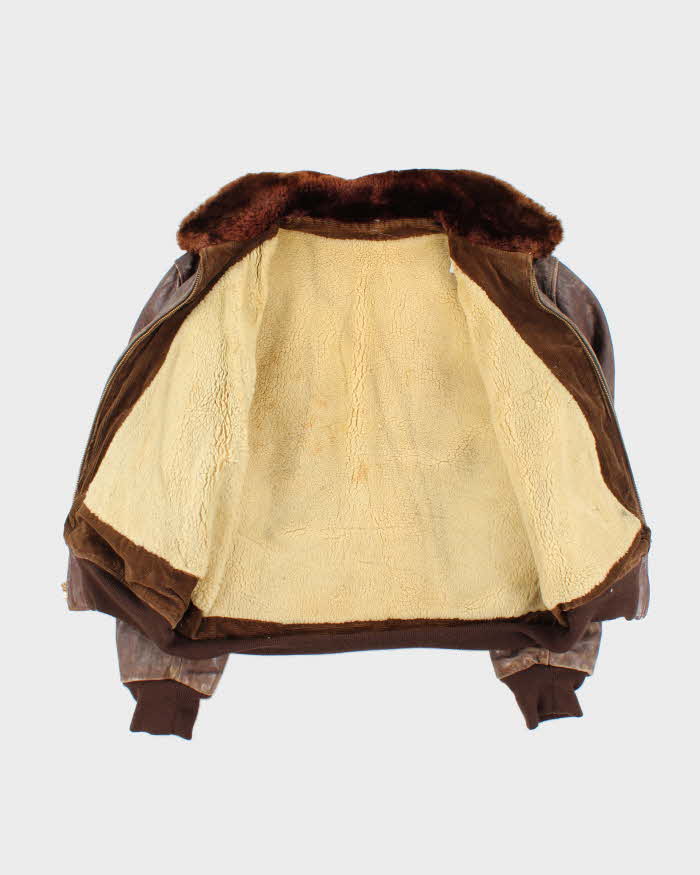 Vintage 60s Leather Flight  Jacket - L