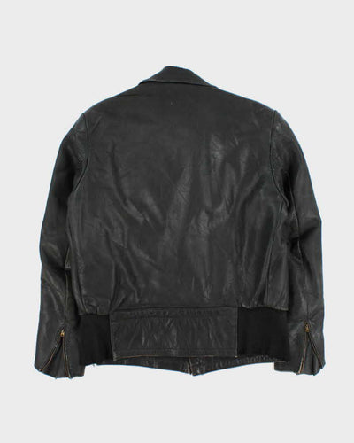 Vintage 50s Cafe Racer Leather Jacket - M