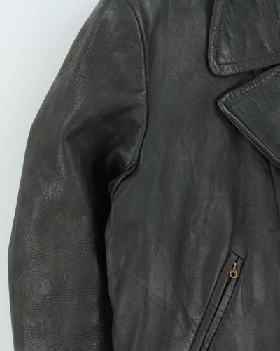 Vintage 50s Cafe Racer Leather Jacket - M
