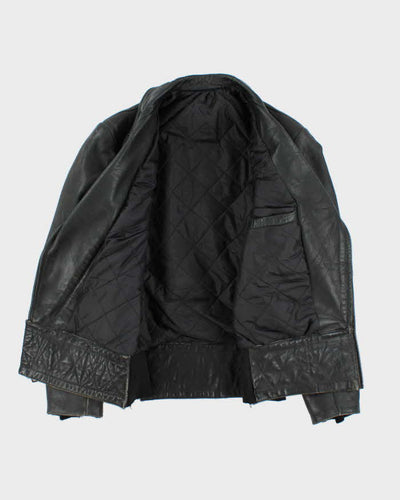 Vintage 50s Cafe Racer Leather Jacket - M