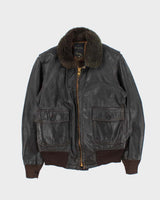 Vintage 1970s Peter's US Navy G-1 Horsehide Leather Flight Jacket - M