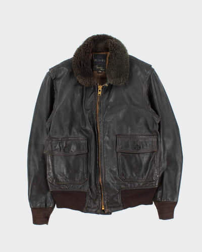 Vintage 60s Peter's Avion Leather Bomber Jacket - M