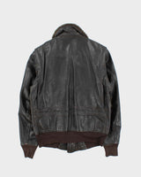 Vintage 1970s Peter's US Navy G-1 Horsehide Leather Flight Jacket - M