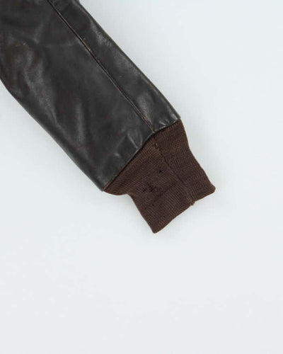 Vintage 60s Peter's Avion Leather Bomber Jacket - M