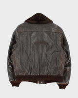 Vintage 1970s Grais U.S Leather G-1 Flight Jacket - L