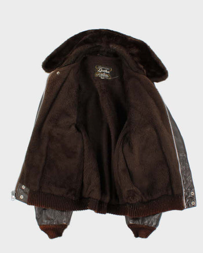 Vintage 70s Grais Avion Leather Flight Jacket - M