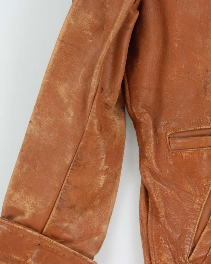 Vintage 30s 40s Boreman Sportswear Leather Jacket - M