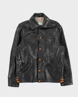 Vintage 1960s Harv-al Sportwear Ponyhide Leather Baseball Jacket - XL