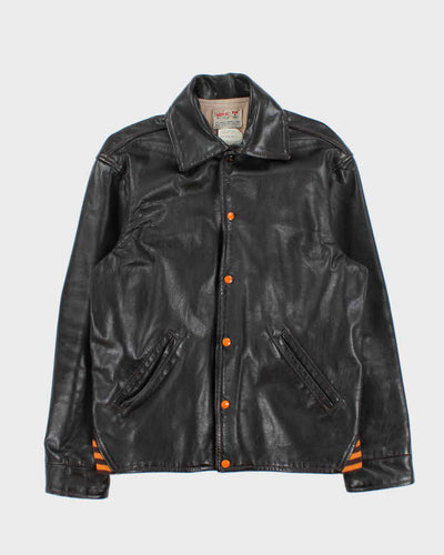 Vintage 60s Harv-al Sportwear Leather Baseball Jacket - L